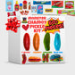 Chamoy Pickle Kit Monster 60 Piece Candy Gift Box Variety Pack from Tiktok-Cotton candy pop rocks, fruit roll-ups, Lucas Gusano,