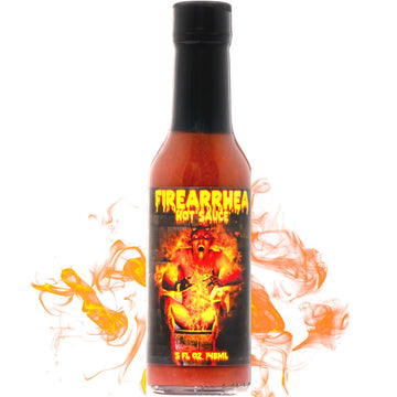 Hellfire Hot Sauce Firearrhea - Extreme Hot Sauce With The Worlds Hottest Four Peppers, 5 Oz.