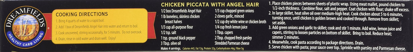 Dreamfields Angel Hair Pasta, 13.25 Oz