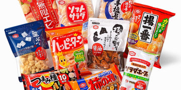 Japan Assorted Japanese Senbei Rice Crackers 6-Pack Snack Box - (Pack of 6, 1 Full Size of Each Flavor) - MADE IN JAPAN, 1.0 Oun