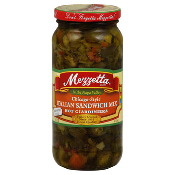 Mezzetta Giardiniera Chcgo Hot, 16 Oz (Pack Of 6)