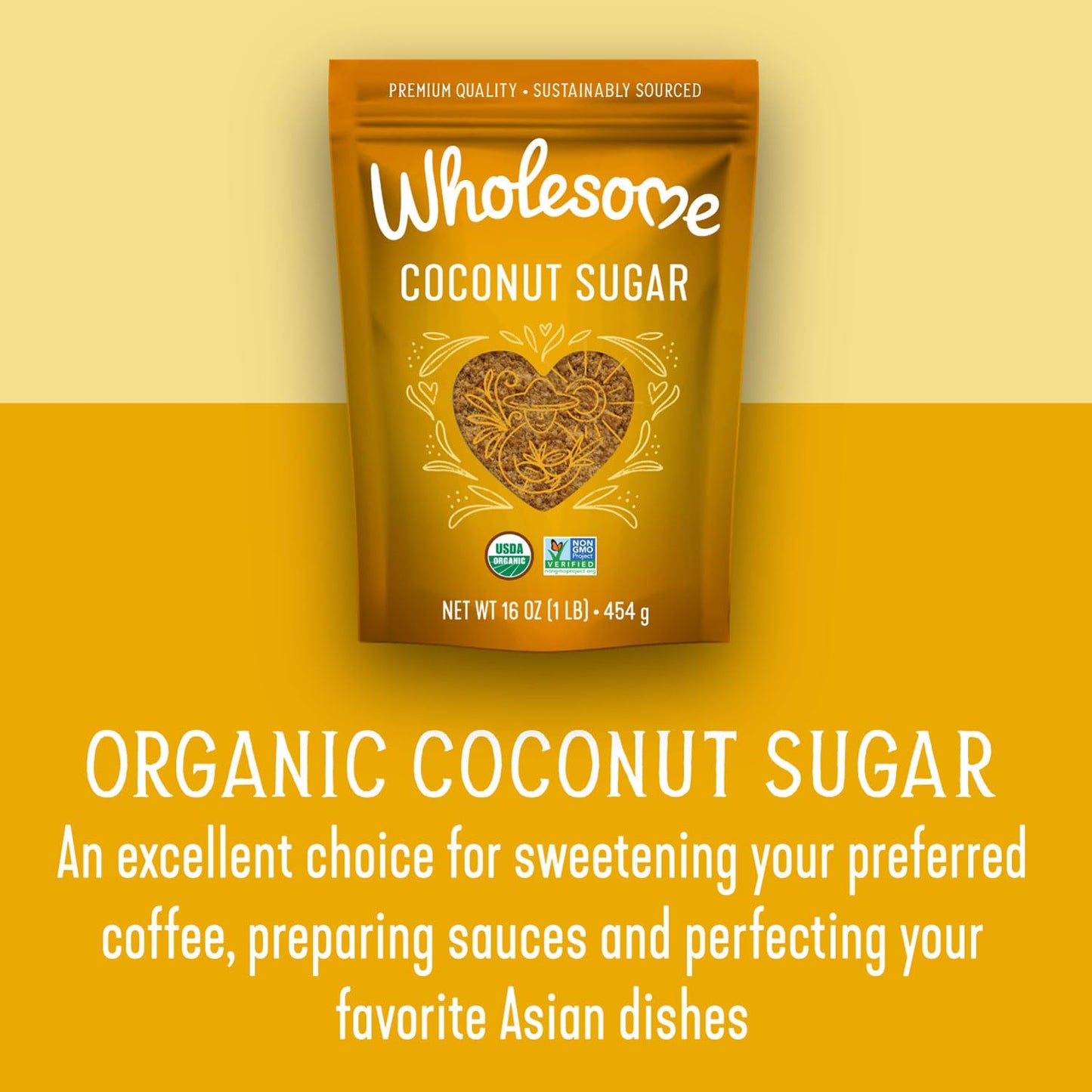 Wholesome Sweetners, Coconut Sugar, 1 lb