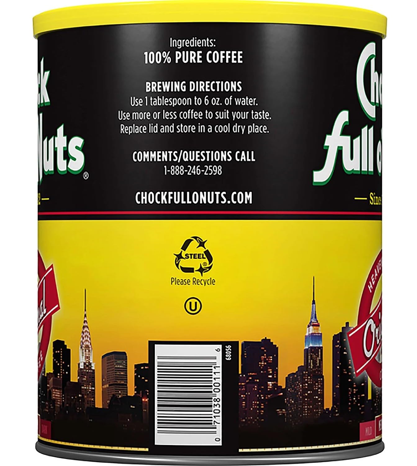 Chock Full ONuts Original Blend Ground Coffee  3 lbs.
