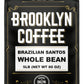 BROOKLYN COFFEE Whole Bean, Brazilian Santos Medium Roast (5lb) American, Breakfast, Classic - Fresh Bulk Coffee Beans Roasted W