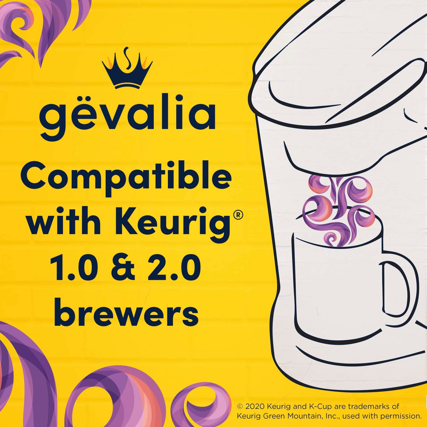 Gevalia Dark Royal Roast Dark Roast K‐Cup Coffee Pods, 84 Ct. Box