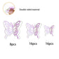 40 Pcs Mixed Size Pink Butterfly Cupcake Toppers Hollow Art 3D Butterfly Cupcake Decorations Baby Shower Wedding Anniversary Kid