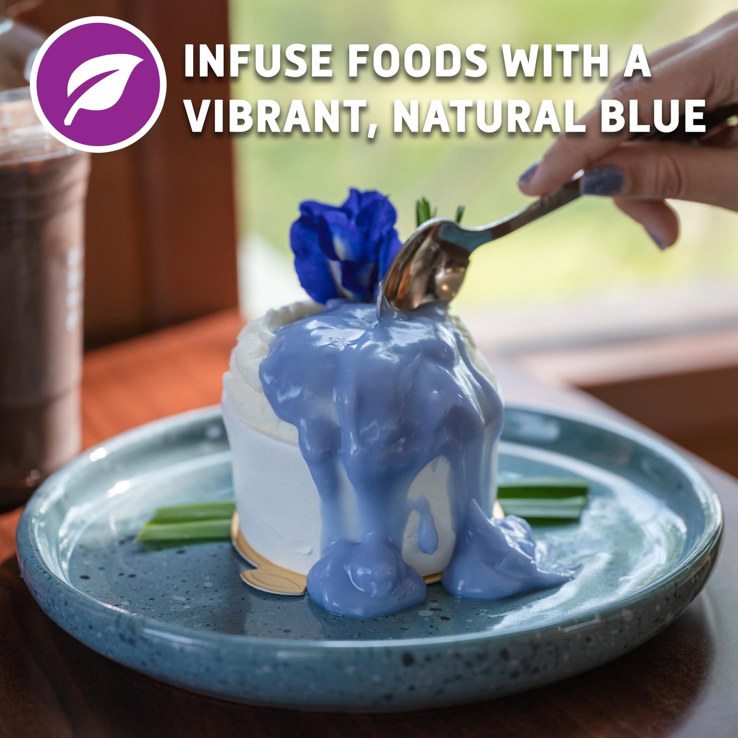 Sou Zen Butterfly Pea Flowers (80 g) Dried Tea Leaves | Natural, Raw Drink Mix w/Antioxidants, Organic Nootropics | Thai Herbal