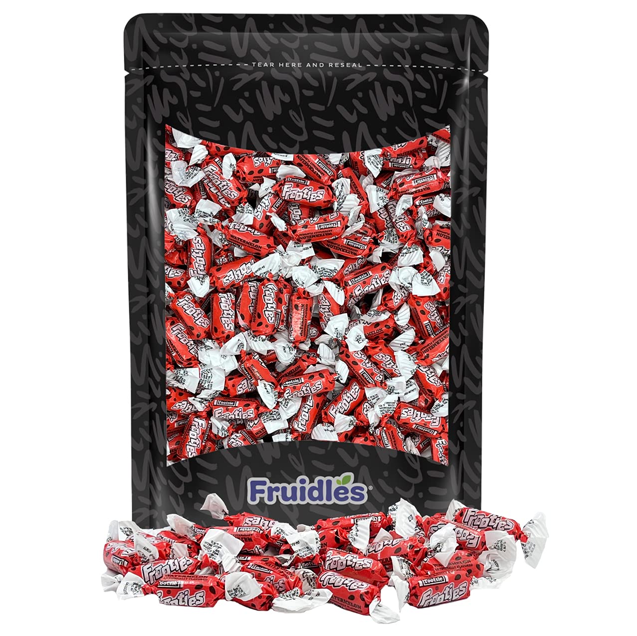 Fruidles Tootsie Roll Original Watermelon Twist Midgees, Peanut-Free, Gluten-Free, Kosher Certified, Individually Wrapped, 140 Count (1 Pound)