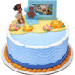 DecoPac Disney Moana Cake Topper Set, 2-Piece Decorations, Plastic, Moana 2.8H x 1.85W, Photo Frame 3H x 4