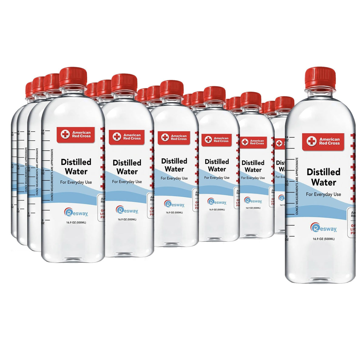Resway Resway Distilled Water 16.9 fl. oz. - Purified for Drinking, Baby Form ...