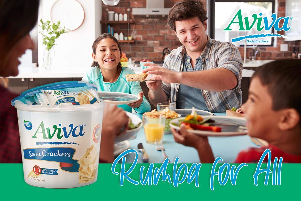 Aviva Original Individually Wrapped Soda Crackers, 27.5 oz, 1 bucket