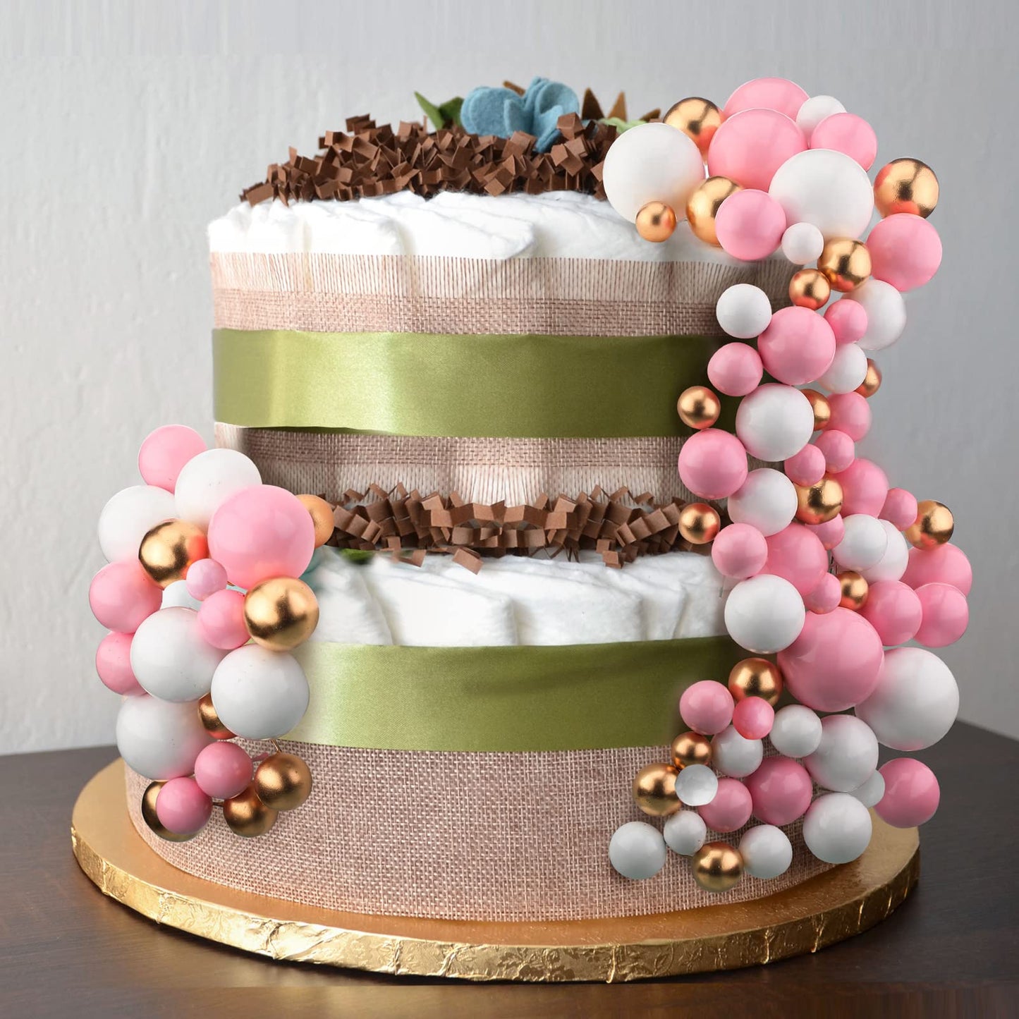 Tondiamo 108 Pcs Balls Cake Topper Balloons Cupcake Topper Diy Cake Insert Topper Foam Cake Balls Baking Decoration For Wedding