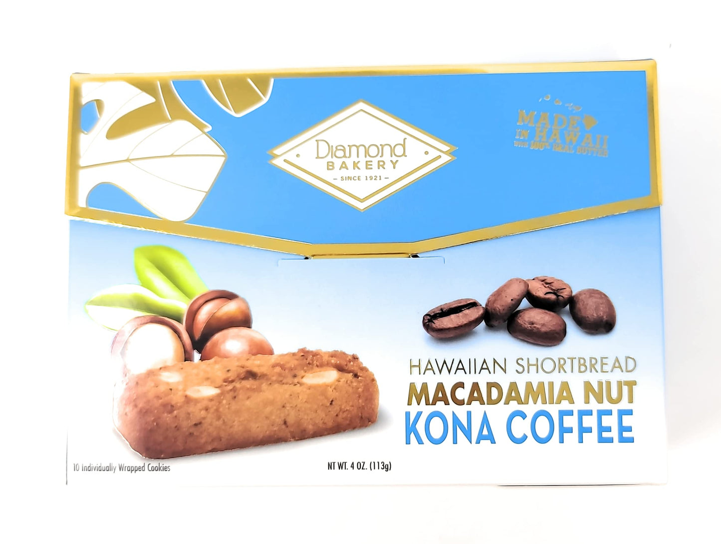 Diamond Bakery Macadamia Nut Kona Coffee Shortbread Cookies 4 oz
