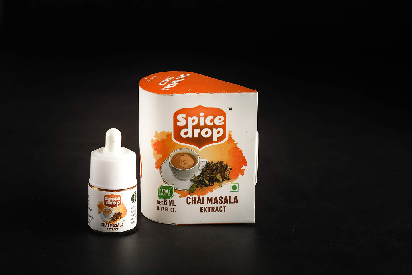 Spice Drop Chai Masala Extract - Tea, Coffee, Latte - Premium Quality & Rich Aroma, Authentic Indian Spices Blend Extract With N
