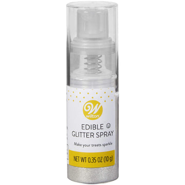 Wilton Edible Silver Glitter Spray, 0.35 Oz.
