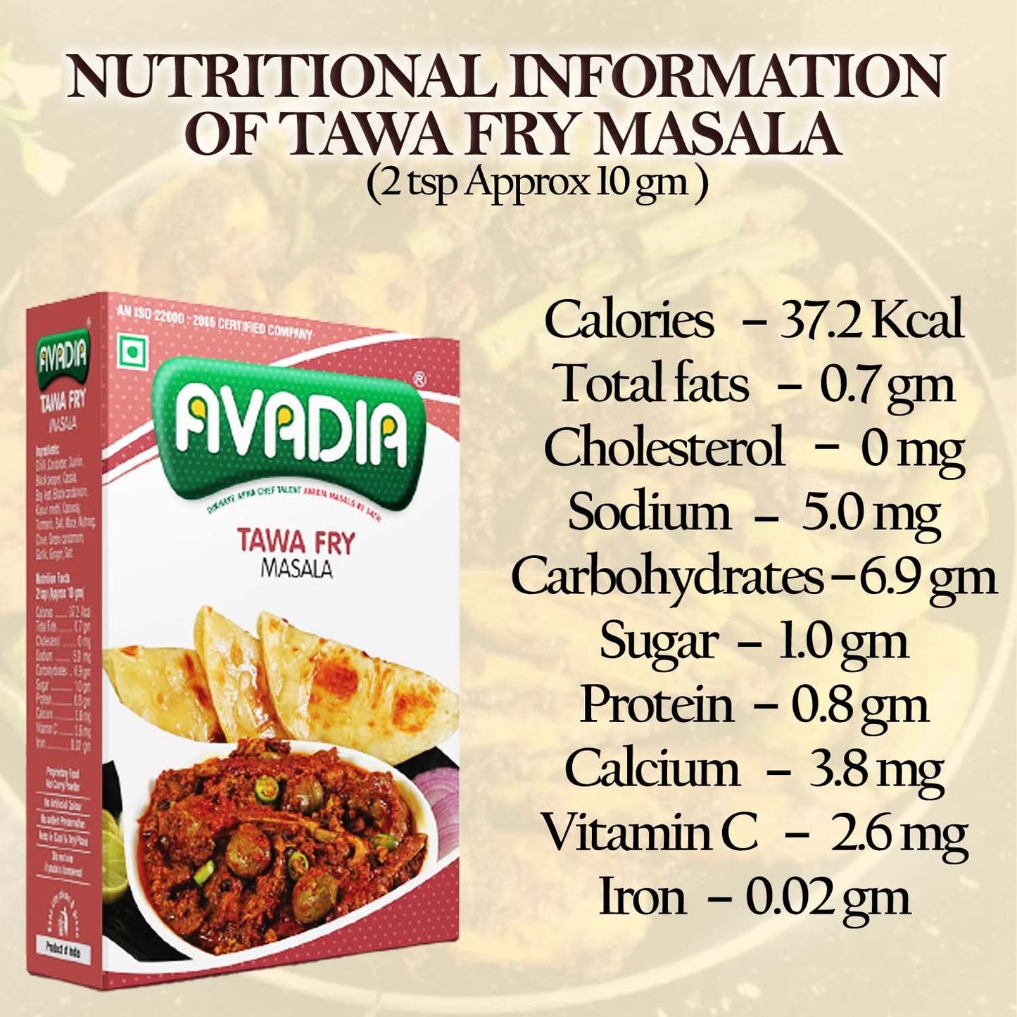 Avadia Tawa Fry Masala (250G)