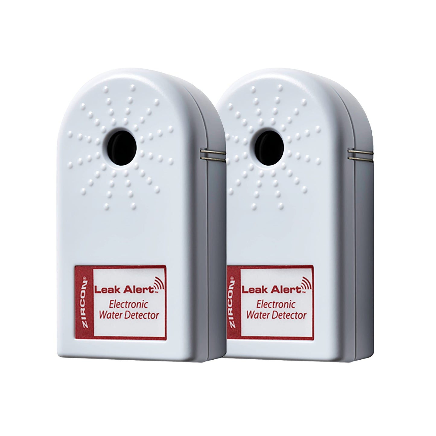 Zircon Leak Alert Water Leak Detector & Flood Sensor Alarm/Water Leak Sensor With Dual Leak Alarms 90Db Audio/Battery Powered (2