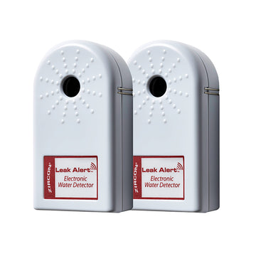 Zircon Leak Alert Water Leak Detector & Flood Sensor Alarm/Water Leak Sensor With Dual Leak Alarms 90Db Audio/Battery Powered (2