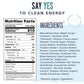 The YES Bar Macadamia Chocolate Plant-Based Protein Snack Bar 24 Count Vegan Gluten Free Low Sugar Keto Friendly