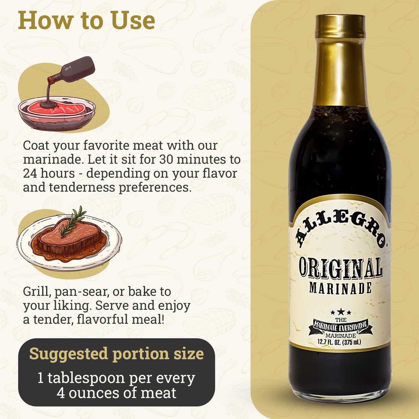 ALLEGRO - The Marinate Everything Marinades | Perfect Marinades for Meat & Veggies | Marinade for Grilling, Roasting & Cooking |
