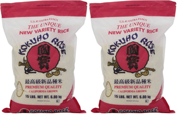 Kokuho Rose Rice, 15-Pound (Pack of 2)