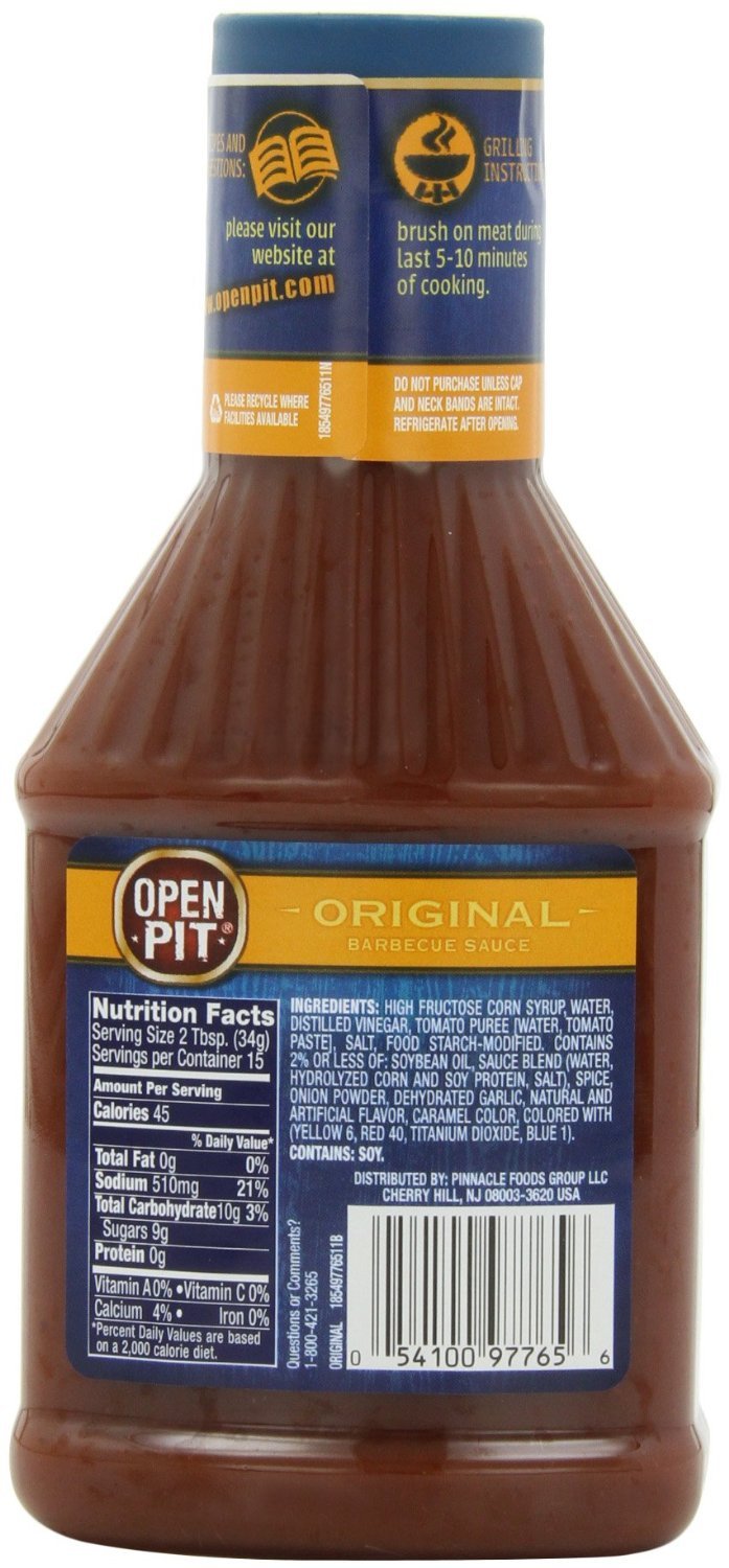 Open Pit Barbecue Sauce Original 18 Oz - 4 Pack