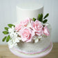 Global Sugar Art Peace Rose Sugar Cake Flowers, Pink 3 Inch Wired, 3 Count By Chef Alan Tetreault