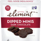 ELEMENT Dark Chocolate Dipped Minis - All-Natural Rice Snacks, 3 Ounce (Pack of 8), Gluten-Free, Kosher