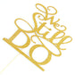Hotmoon We Still Do Cake Topper - Gold Glitter Plastic Decoration for Vow Renewal & Wedding Anniversary, Model HM-0088