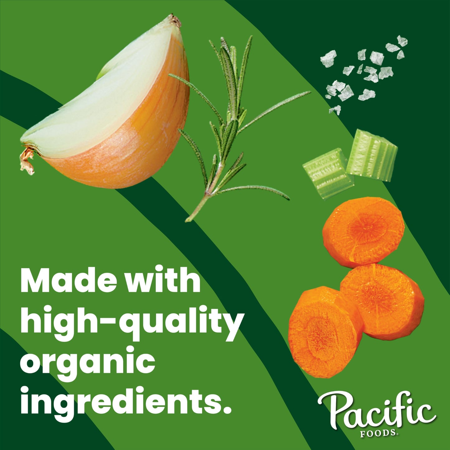 Pacific Foods Organic Chicken Bone Broth, Sea Salt, 32 Fl Oz (Pack of 12), Natural, Model 5612