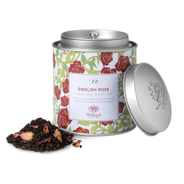 Whittard Of Chelsea - Tea Discoveries English Rose Caddy - Black Loose Leaf Tea, Vegetarian, Vegan Friendly, Resealable Tea Tin 