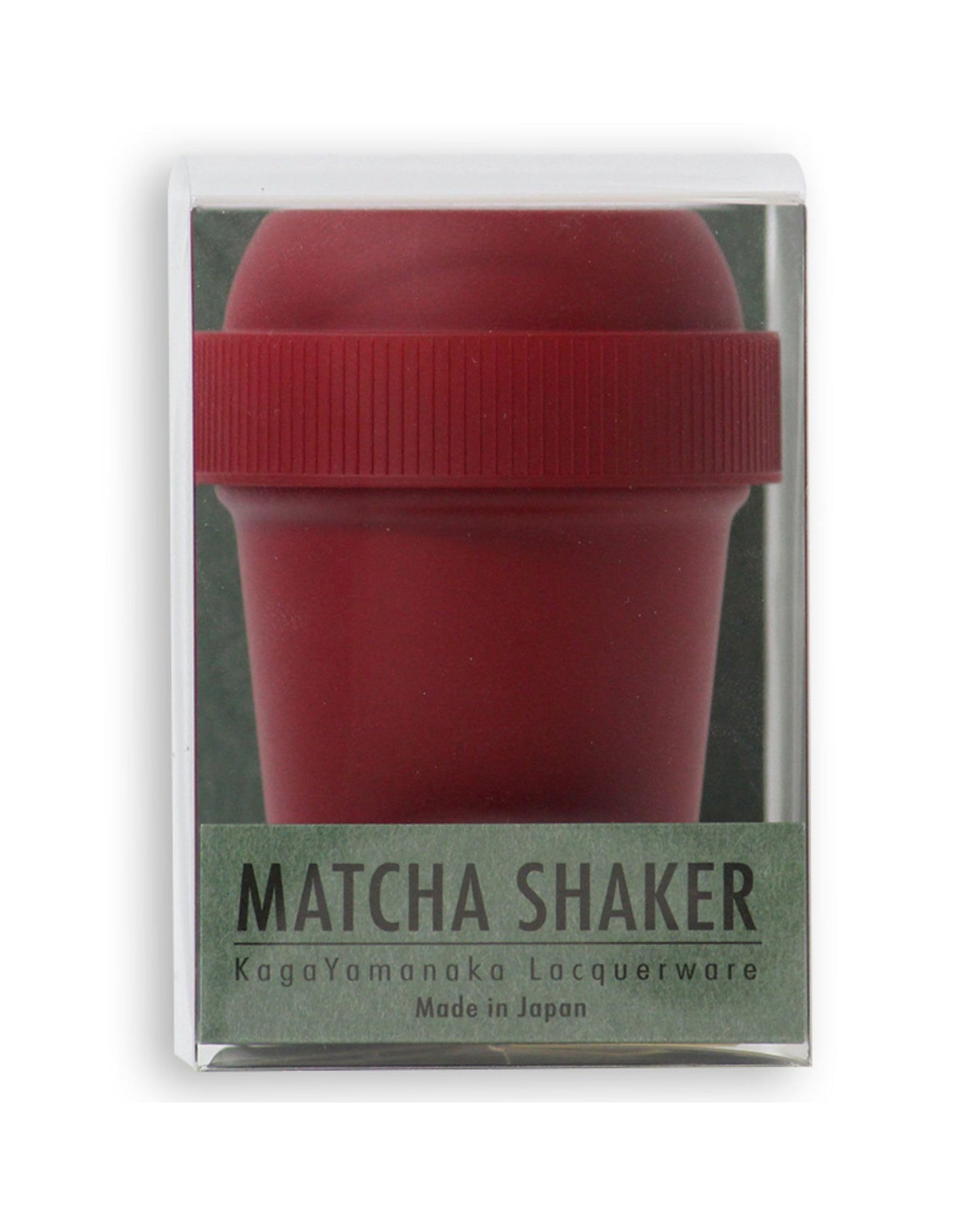 Mini Matcha Shaker (20Ml) Modern Matcha Whisk | Ideal For Matcha Latte Powder, Hojicha Powder & Chai Powder | Quick & Easy | Traditional Lacquerware | Made In Japan | Red Color (Japanese Gifts)