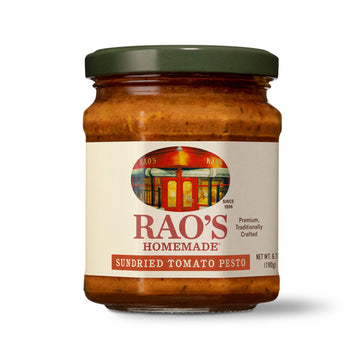 Raos Homemade Sundried Tomato Pesto Sauce 6.7 Oz Premium Quality Made With Sun Dried Tomatoes Tomato Pulp Oil Cheese & Nuts