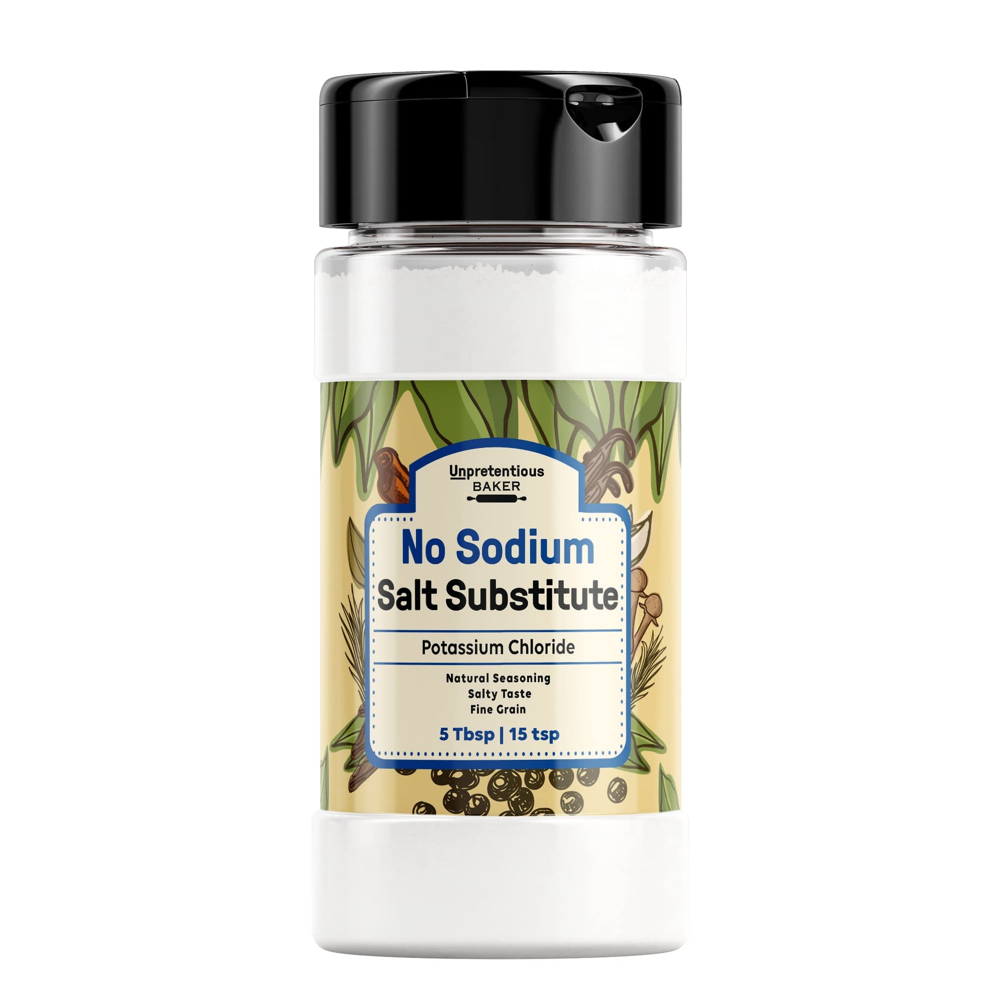 No Sodium Salt Substitute By Unpretentious Baker 5 Tbsp Potassium chloride Salty Taste Fine grain
