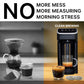 PeleCafe Coffee Machine - Compatible with Senseo Pods - Fast Brewing Single-Serve Coffee Maker with Rich Flavor Extraction  Crema Layer  Space-Saving Sleek Design  Barista-Quality Taste