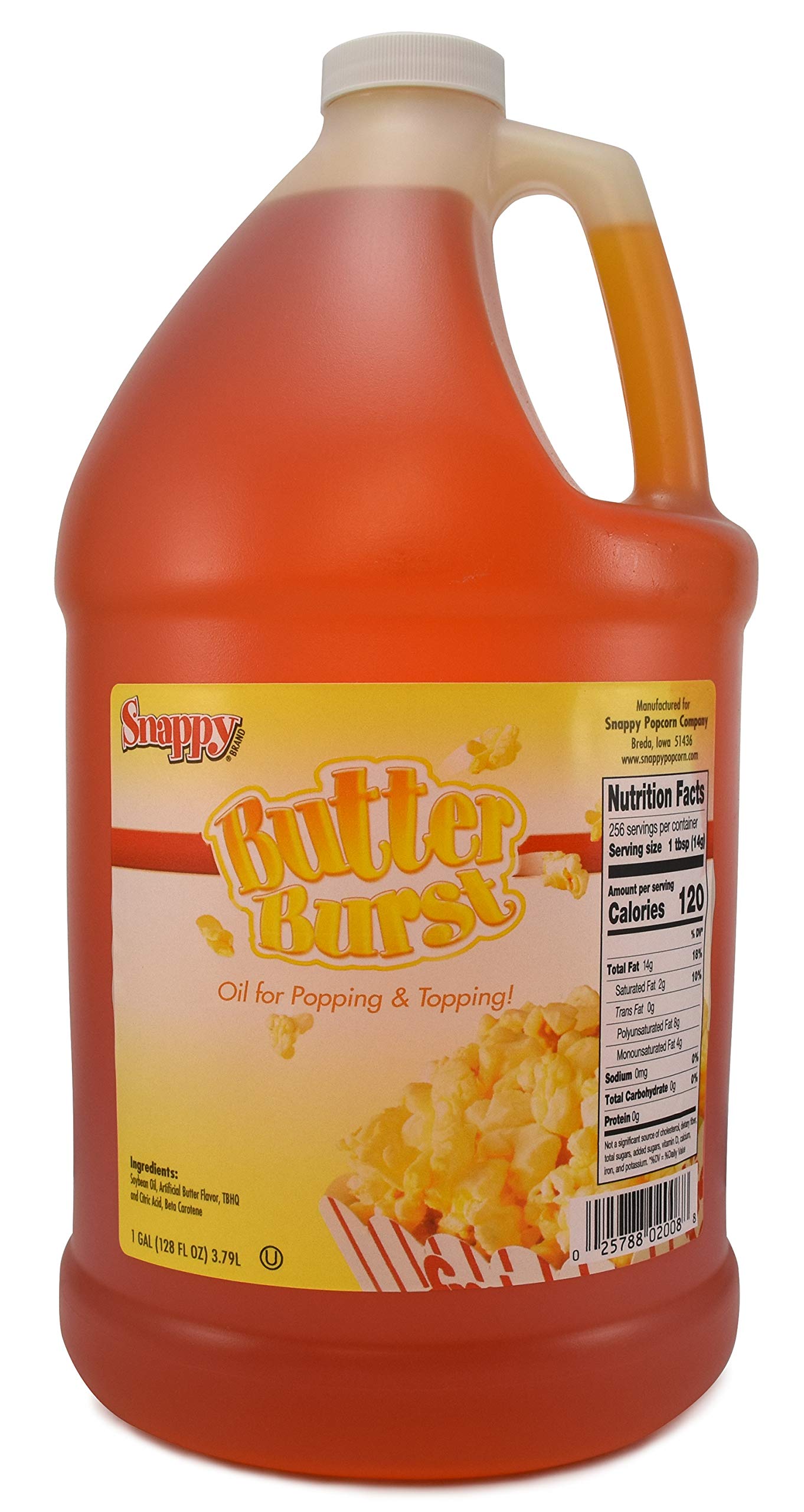 SNAPPY Butter Burst Popcorn Oil & Yellow Popcorn Kernels, 12.5 lb Pack of 3, Buttery Flavored Topping for Popping