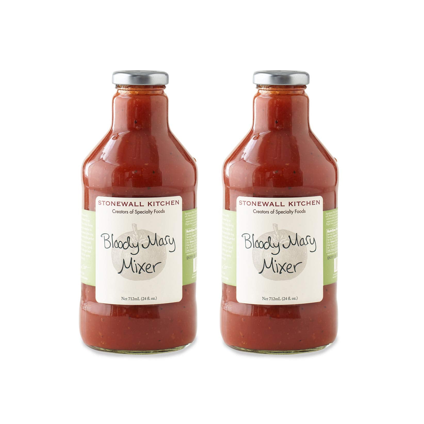 Stonewall Kitchen Bloody Mary Mix, 24 Fl Oz (Pack of 2), Red