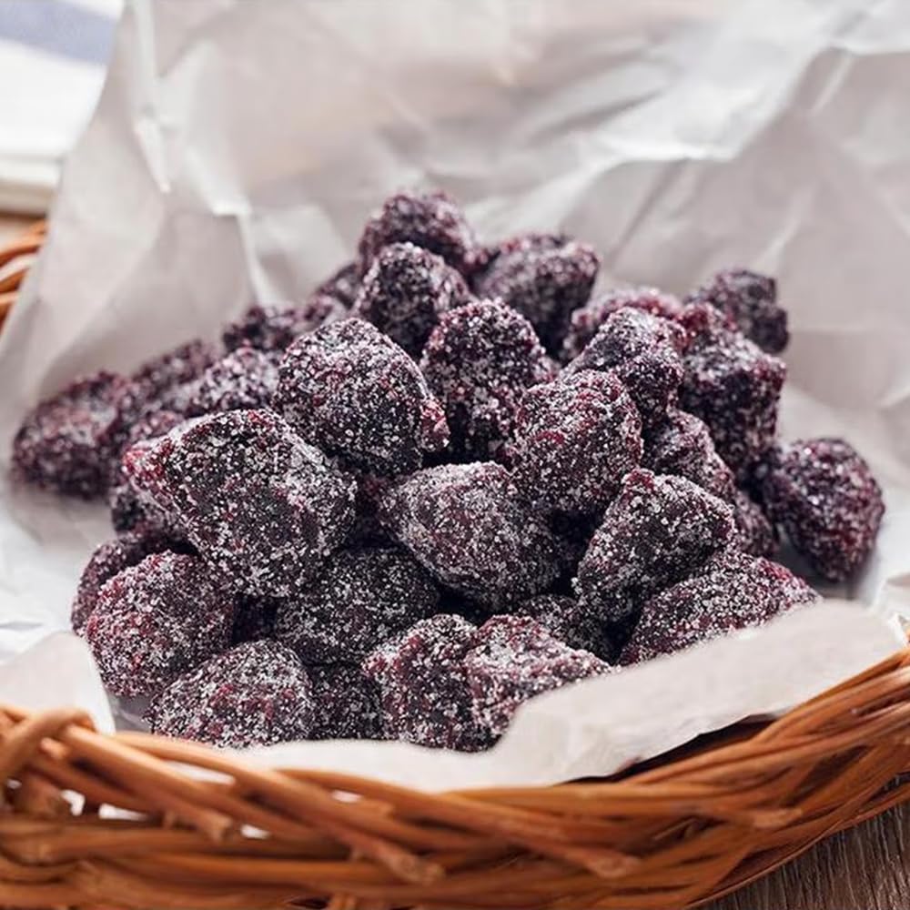 Sijiyunli-Yangmei Preserves 260G/9.17Oz (Rock Sugar Bayberry) Dried Plum Fruit, Sweet, Sour And Salty To Satisfy Cravings, Casua