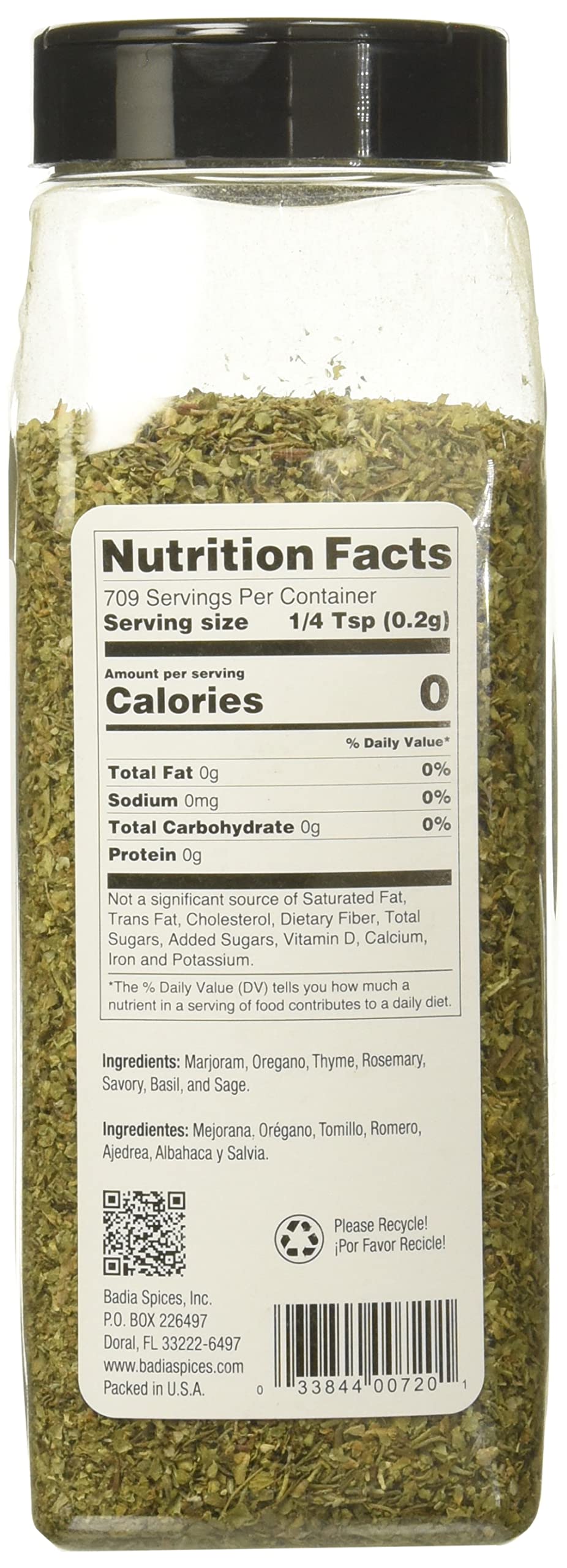 Badia Italian Seasoning, Mediterranean Blend, 5 Oz