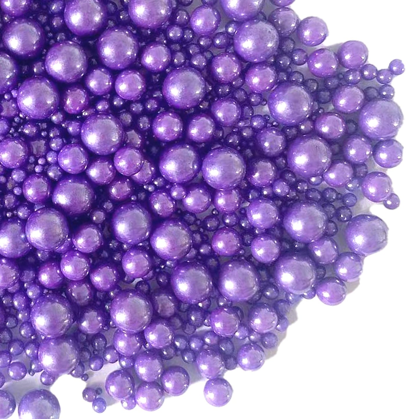 Sentovac Purple Pearl Sprinkles Edible Sugar For Cake Decorating Fancy Sprinkles Cake Topper Cupcake Cookie Baking Decorations Halloween Christmas Valentine'S Day Wedding Supplies