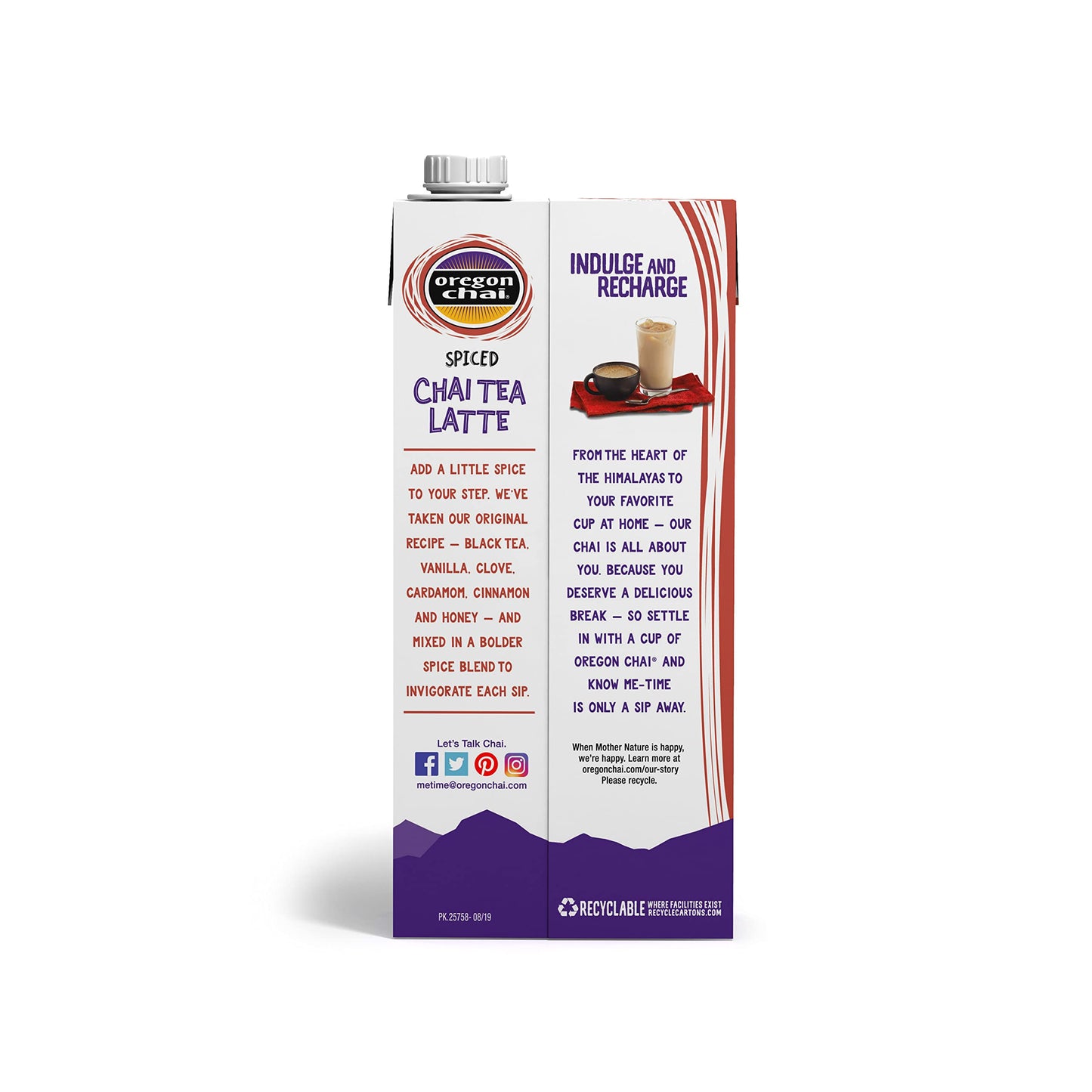 Oregon Chai Spiced Chai Tea Latte Concentrate, 32 Fl Oz (Pack of 1)