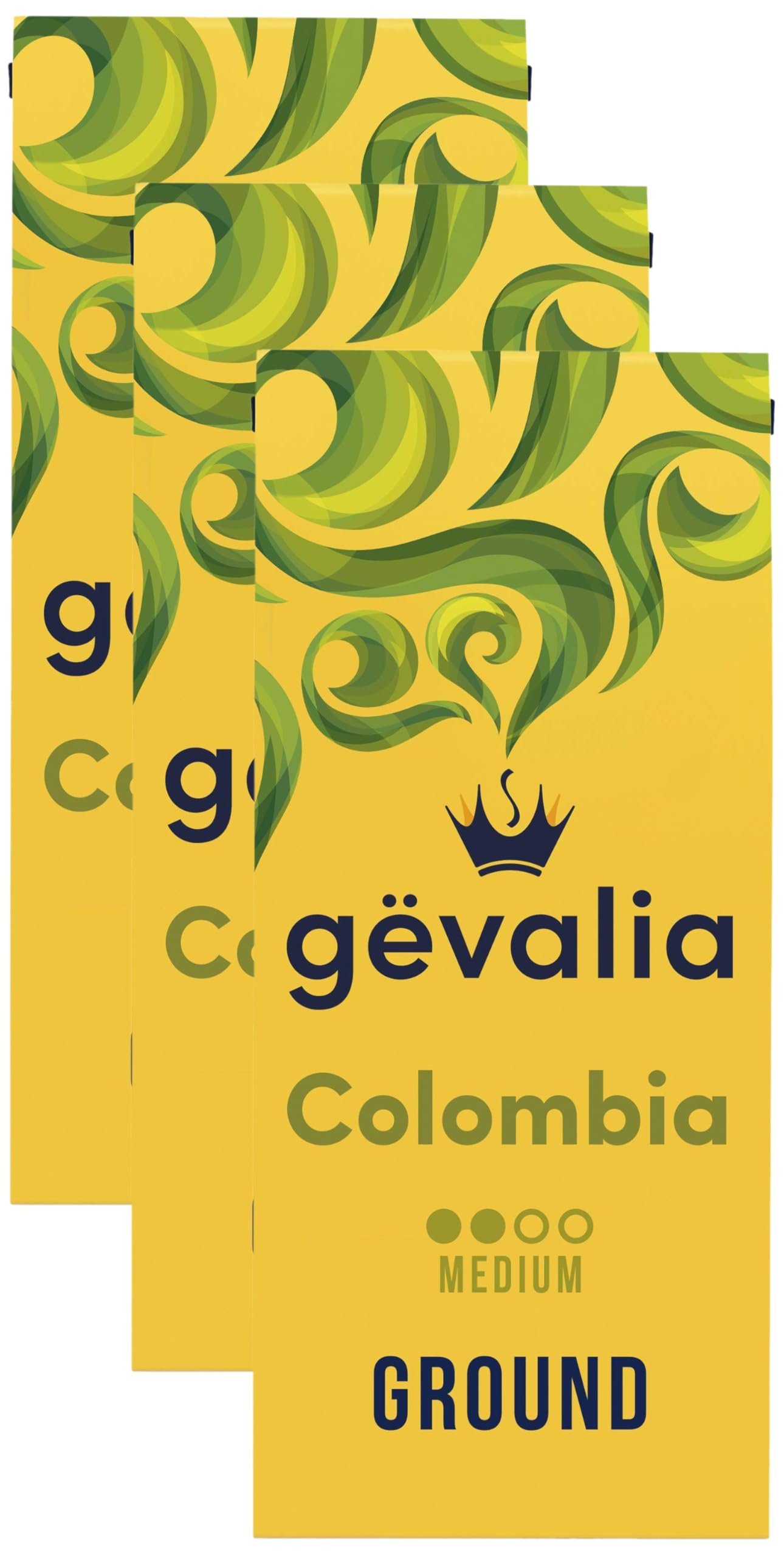Gevalia Colombian Medium Roast Ground Coffee (12 oz Bag) (Pack of 3)