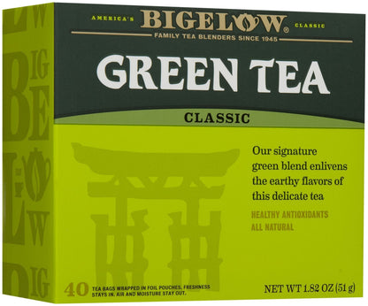 Bigelow, Classic Green Tea Bags (Caffeinated), 40 Count