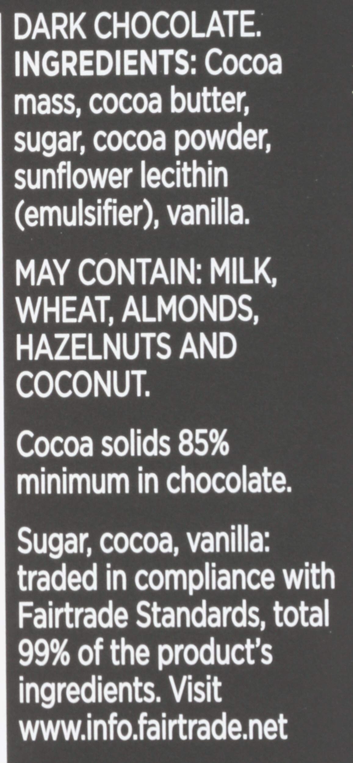 DIVINE CHOCOLATE Chocolate, 85% Exquisitely Rich Dark Chocolate, 3 Oz