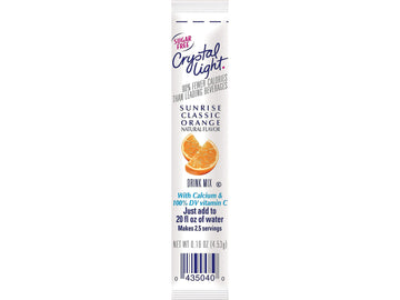 Crystal Light 00504 on the Go, Sunrise Orange, 16oz Packets, 30/Box