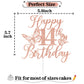 Rose Gold Glitter Happy 14Th Birthday Cake Topper, Butterfly Happy 14Th Birthday/Cheers To 14 Years, Butterfly Themed 14Th Birth
