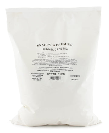 Snappy Premium Funnel Cake Mix, 5 Pound, 6 Pack