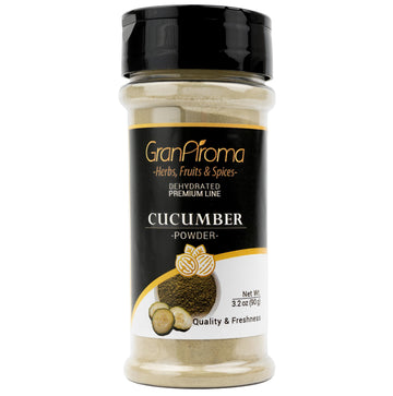 GranAroma Cucumber Powder, Nutrient Rich, Pasta and Soup (3.2 Ounce)