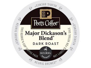 Peets Coffee Major Dickason’s Blend K-Cups, 88 Count, Compatible with Keurig, Pack of 1