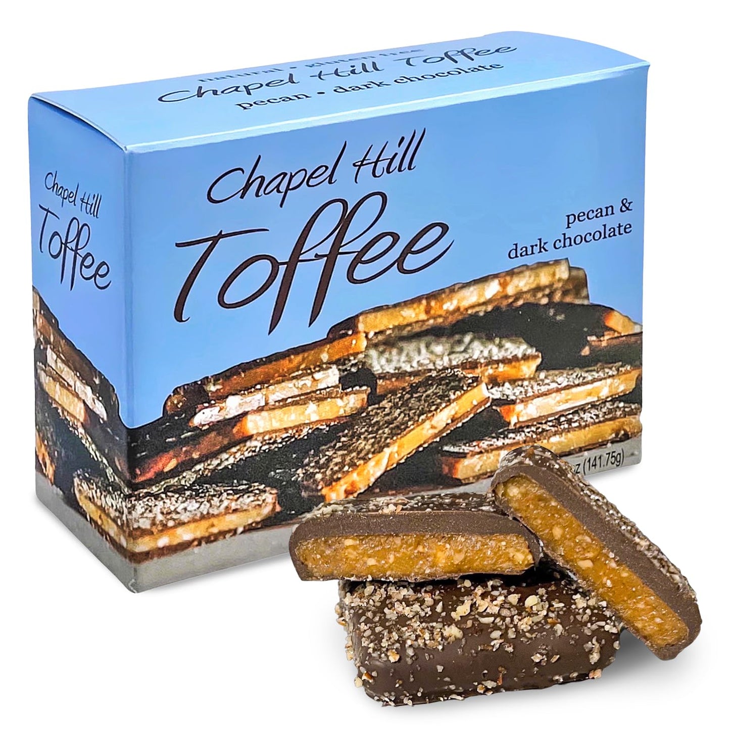 Chapel Hill Toffee Dark Chocolate Pecan Toffee 5 Oz